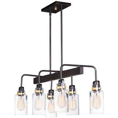 Maxim Lighting Magnolia 6 - Light Island Pendant Light in  Bronze/Gold