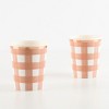 Meri Meri Burnt Orange Gingham Cups (Pack of 8) - 2 of 3