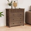 5 Drawer Dresser for Bedroom Nightstand, Wooden Chest of Drawers, Fluted End Table, Storage Organizer for Living Room, Hallway and Entryway - 3 of 4