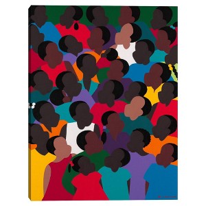 30" x 40" Les Enfants by Synthia Saint James Canvas Art Print - Masterpiece Art Gallery: Creole Culture, Unframed - 1 of 4