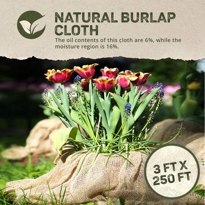 DeWitt Medium Weave Natural Burlap Cloth - Thumbnail 3