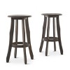 Christopher Knight Home Pike Indoor/Outdoor Acacia Wood 30 Inch Backless Barstools (Set of 2) - 4 of 4