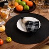 Aoibox Round Braided Placemats for Dining Tables, Natural Woven Heat Resistant Table Mats, Set of 4, Perfect for Indoor and Outdoor Use - 2 of 4