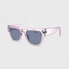 Women's Plastic Square Sunglasses - Wild Fable™ Purple: UV Protection, Recycled Material - 2 of 2