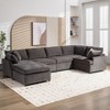 NicBex Modern 100.4" Sectional Sofa Modular U Shape Sofa Couch with Removable Ottoman for Living Room Apartment - 3 of 4
