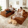 Myinda 2-Piece Oversized Boneless Compression Sofa Couch, Corduroy  Loveseat, No Assembly Required - 4 of 4