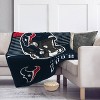NFL Houston Texans Helmet Stripes Flannel Fleece Blanket - 2 of 3