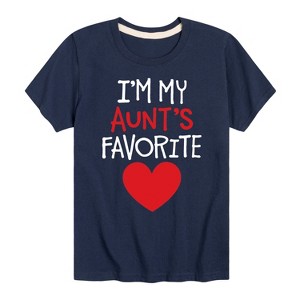 Boys' - Instant Message - I'm My Aunts Favorite Short Sleeve Graphic T-Shirt - 1 of 4