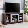 VYNXARIA Cherry Faux Stacked Stone TV Media Stand with Open Storage for TVs Up to 65inch - 2 of 4