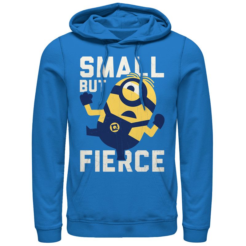 Men's Despicable Me 3 Minion Small But Fierce Pull Over Hoodie, 1 of 4
