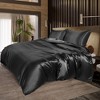 PiccoCasa Double Soft Smooth Silky Breathable Duvet Cover 3 Pcs Set with 1 Quilt Cover and 2 Pillowcases - 3 of 4
