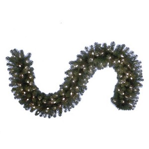 Celebrations Platinum 14 in. D X 9 ft. L LED Prelit Pure White Mixed Pine Christmas Garland (Case of 4) - 1 of 1