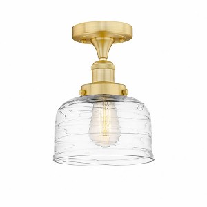 Bell - 1 Light Semi-Flush Mount In Industrial Style-8.25 Inches Tall and 6.5 Inches Wide - 1 of 1