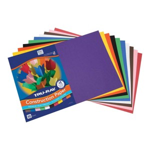 1Dixon 2" x 18" Tru-Ray® Heavyweight Construction Paper - Assorted - 25 Packs - 1 of 2