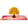 Paper Love 3D Pop-Up Greeting Card, Ginko Tree with Envelope and Note Tag - 5" x 7" - 3 of 4