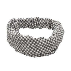 Unique Bargains Women's Argyle Wide Fabric Headband 1 Pc - 1 of 4