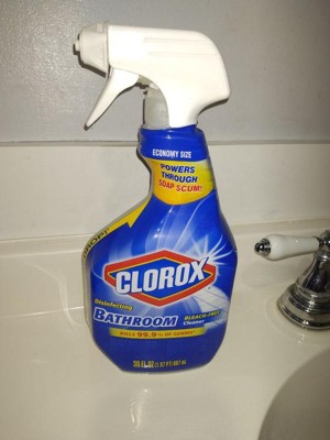 Clorox Disinfecting Bathroom Cleaner Spray Bottle - 30oz : Target