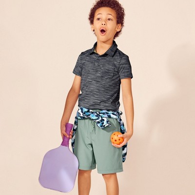 Lands' End Kids Short Sleeve Athletic Polo Shirt