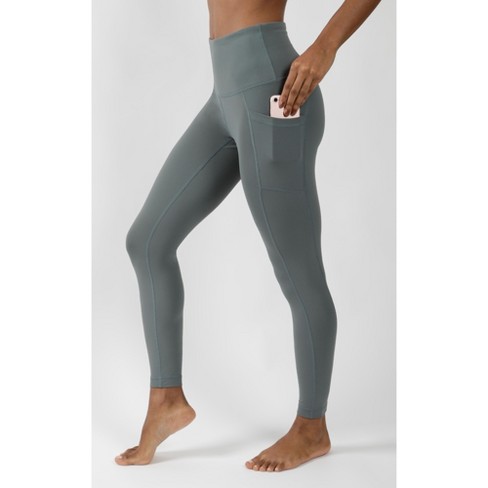 Yogalicious Nude Tech High Waist Side Pocket 7/8 Ankle Legging - Sage - Xx  Large : Target