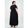 WEST K Womens Georgia Plus Size Flutter Sleeve High Low Hem Dress - 4 of 4
