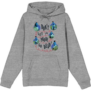 Beetlejuice Beetlejuice Don't Let The Phone Go Dead Adult Long Sleeve Hoodie - 1 of 2