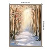Amanti Art 23"x30" Path in Winter by Sandra Lafrate Framed Canvas Wall Art Print - 4 of 4