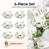 YIYIBYUS Flower Balls for Centerpieces Wedding Flowers - 6 Pcs Fake Small Rose Balls for Party, Home Decor - 3 of 4