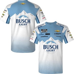 Ross Chastain 2024 Busch Light Beer Sublimated Uniform Pit Crew T-Shirt - 1 of 3