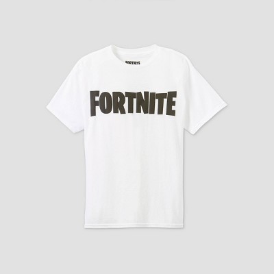 Boys Fortnite Short Sleeve Graphic T Shirt White Target - drift fortnite roblox pants