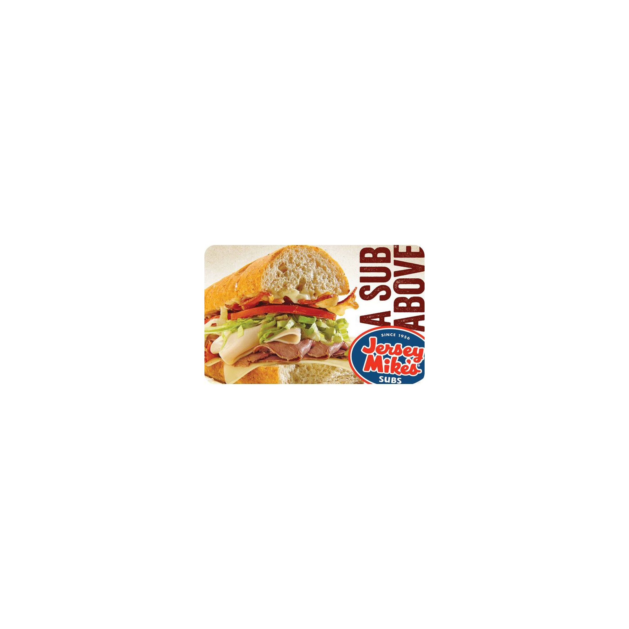 Jersey Mike's Sub Gift Card $25 (Email Delivery)
