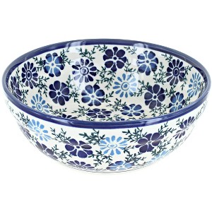 Blue Rose Polish Pottery Zaklady Cereal Bowl - 1 of 1
