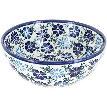 Blue Rose Polish Pottery Zaklady Cereal Bowl