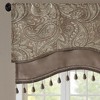Gracie Mills Thornton Paisley Jacquard Window Valance with Beads trimming - 2 of 4