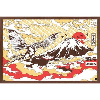 Trends International Godzilla - Mountain Framed Wall Poster Prints