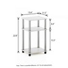 HOMLUX 2 PCS End Table 3-Tier Sofa Side Table Nightstand with Storage Shelf - 3 of 4