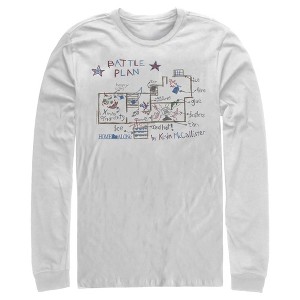 Men's Home Alone Kevin’s Battle Plan Long Sleeve Shirt - 1 of 4