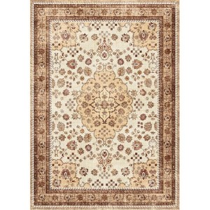 Vintage Floral Medallion Area Rug - Traditional Oriental Style Floor Carpet for Living Room & Bedroom - 1 of 2