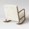 Esters Wood Armchair Faux Shearling White - Threshold™ - image 4 of 4