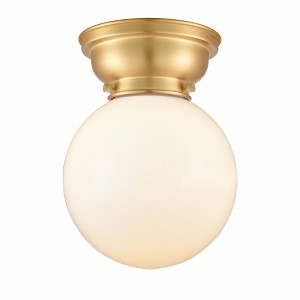 Beacon - 1 Light Flush Mount In Industrial Style-9.15 Inches Tall and 8 Inches Wide - 1 of 1
