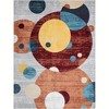 Unique Loom Kamala Washable Collection Area Rug - Bubbles - 2 of 4
