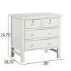 TiramisuBest 4-drawer Storage Nightstand,Antique Gray - 3 of 4