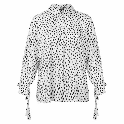 11 Honoré Collection Women's Tie-wristed Blouse - White, 14w : Target