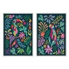 Kate & Laurel All Things Decor (Set of 2) Sylvie Tropical Parrot and Toucan Framed Canvas Arts by Rachel Lee  - 2 of 4