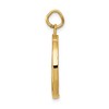 Black Bow Jewelry 14k Yellow Gold Chicago Skyline Circle Charm - 2 of 4