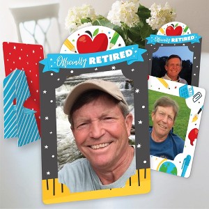 Big Dot of Happiness Teacher Retirement - Happy Retirement Party 4x6 Picture Display - Paper Photo Frames - Set of 12 - 1 of 4