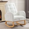 NicBex Accent Chair Rocking Chair with Footrest Chaise Lounge Chair Indoor with High Back Glider Rocking Chair for Bedroom, Living Room - 3 of 4