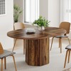 Tribesigns 55" Oval Wooden Dining Table, Meeting Table For 6 People - image 2 of 4