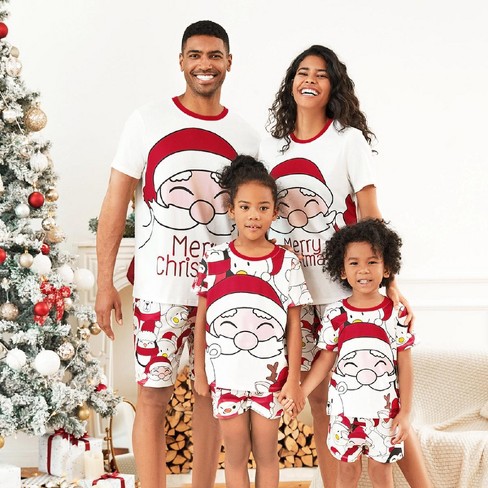 Christmas family pajamas short sleeve sale