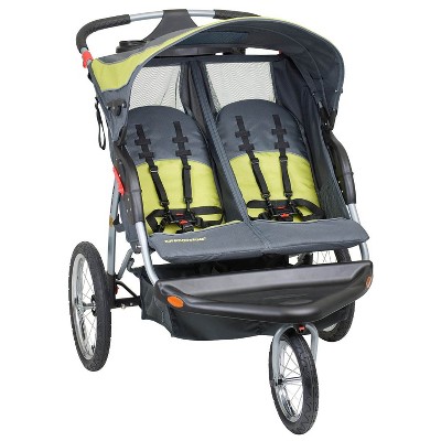 Baby Trend Expedition Swivel Double Jogger Baby Jogging Stroller, Carbon