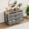 GAOMON 6-Drawers Dresser for Bedroom, 48" Wide Modern Chest of Drawers with Metal Handle,Wood Drawer Organizer for Living Room,Hallway - 2 of 4